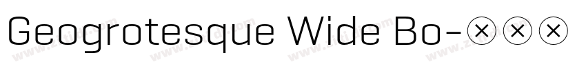 Geogrotesque Wide Bo字体转换